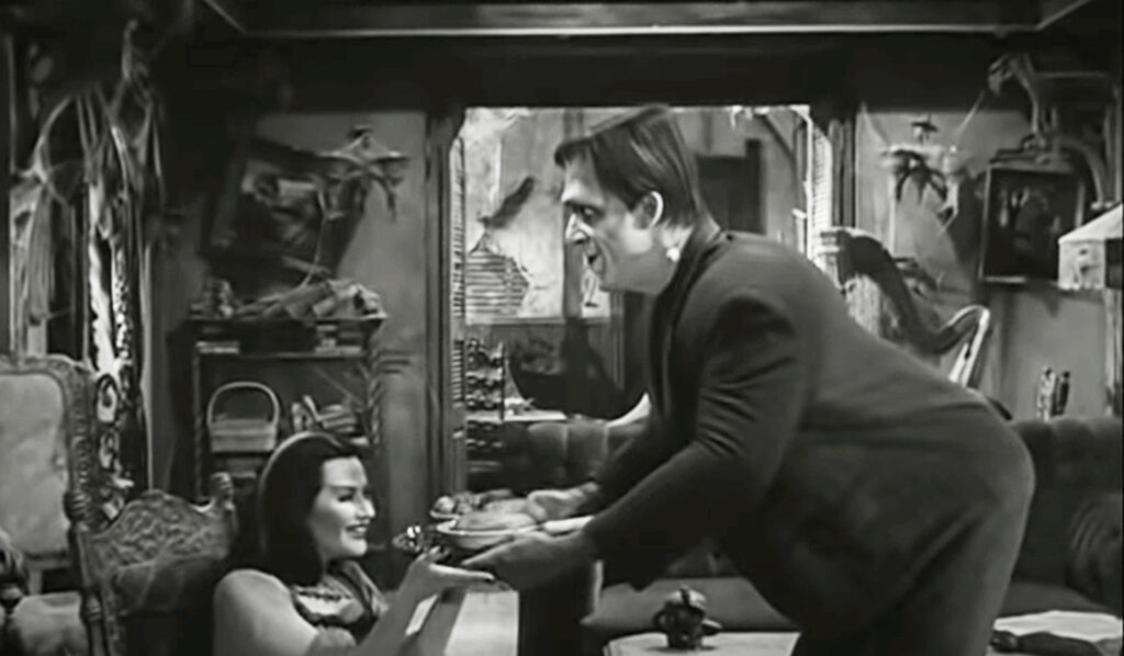 The Munsters made good use of dark wood