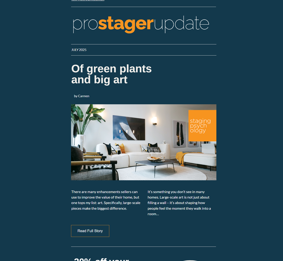 Green Plants & Big Art - 1Staging Psychology