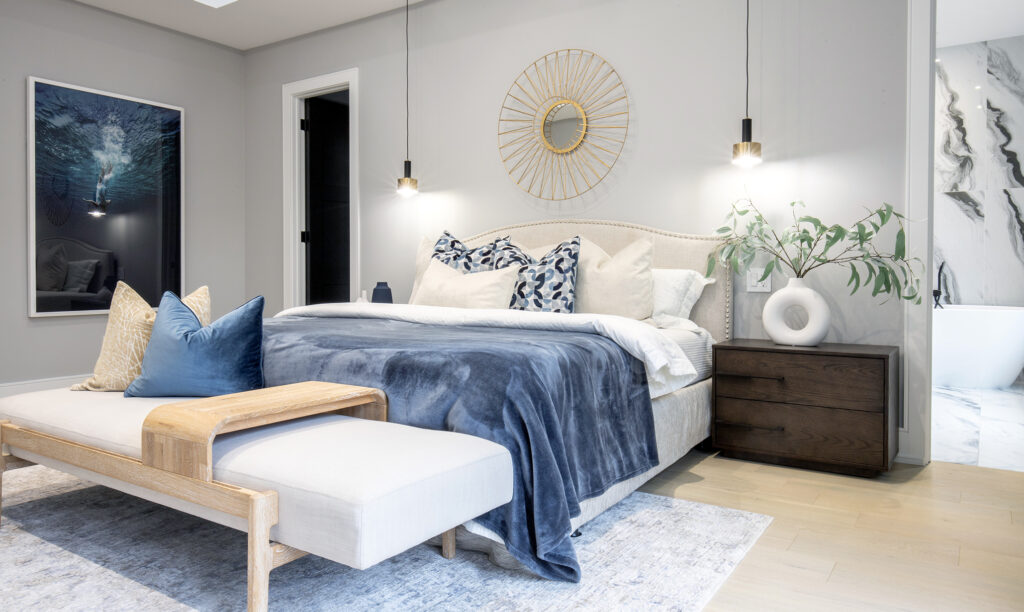 a well-staged bedroom