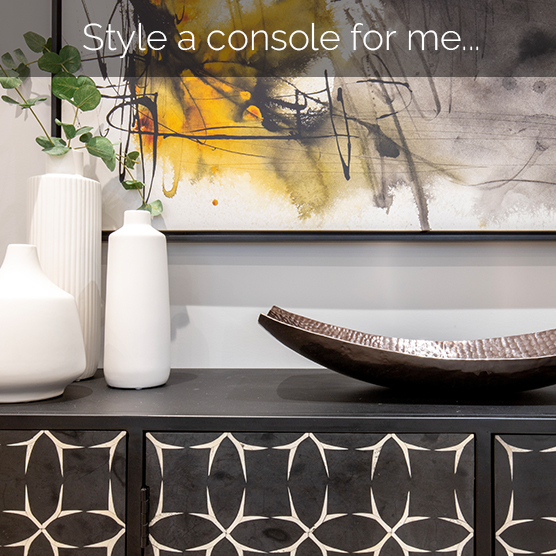 console Curated styling for a console